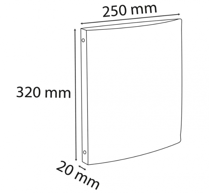 Caiet mecanic Exacompta Eterneco 51847E A4, din carton, cu 4 inele, 20 mm lățime [6]