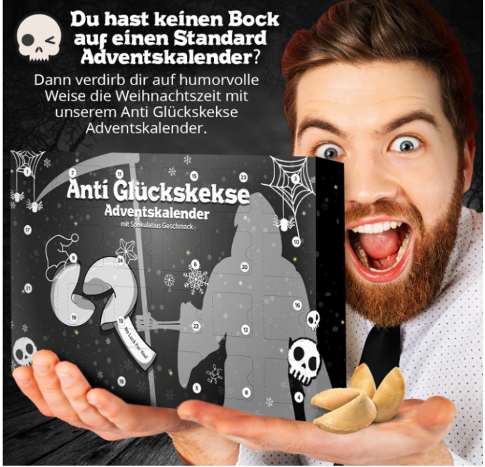 Calendar de Craciun cu 24 de ravașe/zi, proverbe cu ghinioane anti-Crăciun (in Germana) [3]