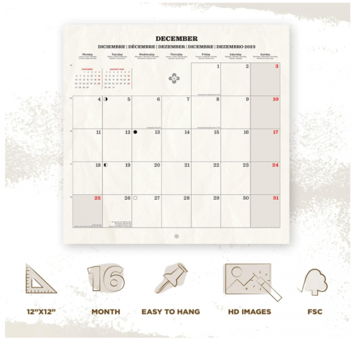 Calendar de perete 2023 Grupo Erik Vintage Maps [3]