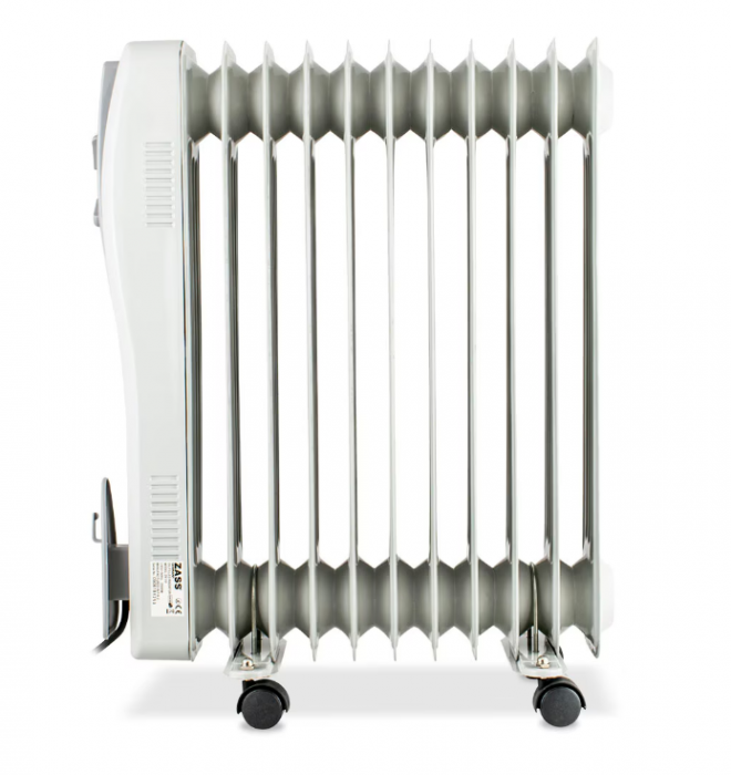 Calorifer electric cu ulei Zass ZR 11 E, 2500 W, 11 elementi, termostat reglabil, protectie la supraincalzire [2]