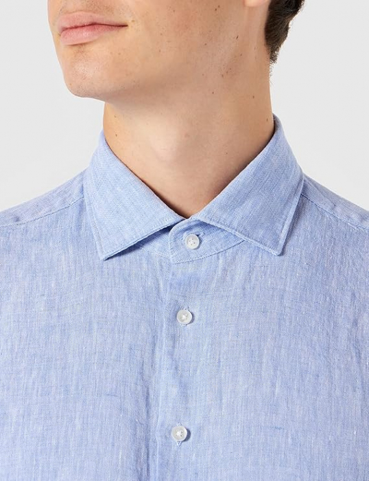 Cămașă business pentru bărbați Seidensticker, albastru, XL/44 [3]