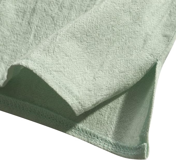 Cămașă casual de vară LVCBL, cu mâneci lungi pentru bărbați, verde, XXL [5]