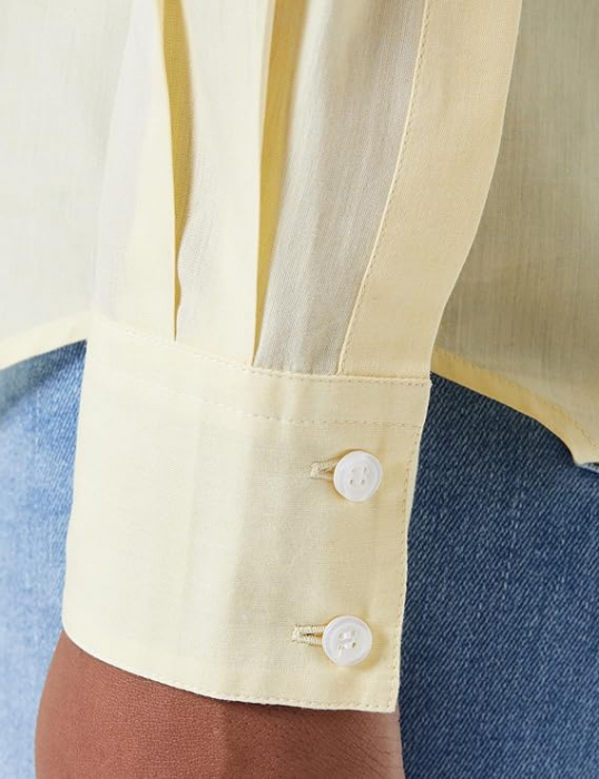 Camasa cu maneca lunga dama BOSS C_ Befelize_21, galben deschi, 32 [5]