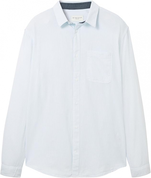 Cămașă cu mânecă lungă Oxford pentru bărbați TOM TAILOR, alb, XL [5]