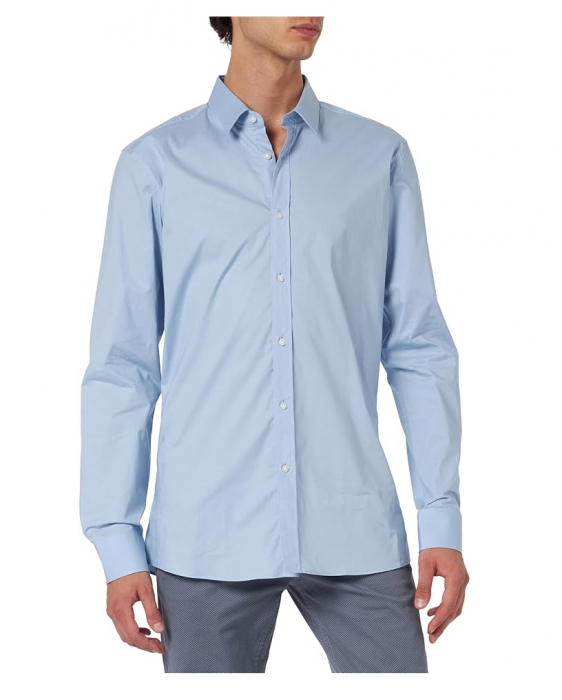 Camasa cu maneca lunga pentru barbati, HUGO Elisha02, albastru deschis, 43 [1]