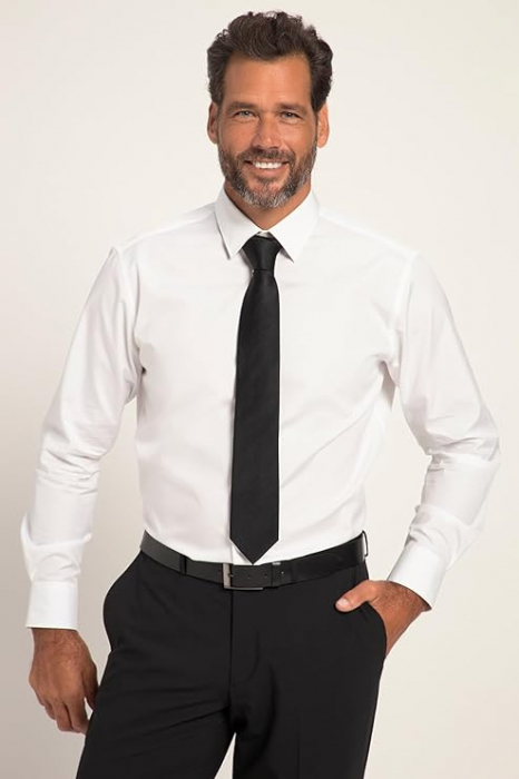 Camasa cu maneca lunga pentru barbati JP 1880, alb, 4XL [3]