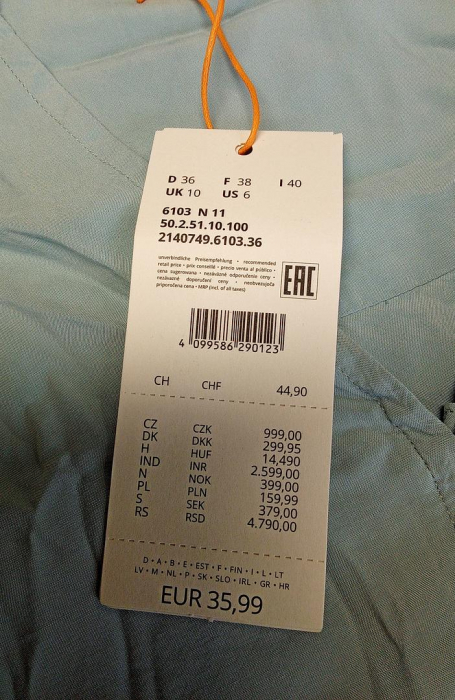 Camasa cu maneca lunga pentru femei QS, albastru, marime 36 [2]