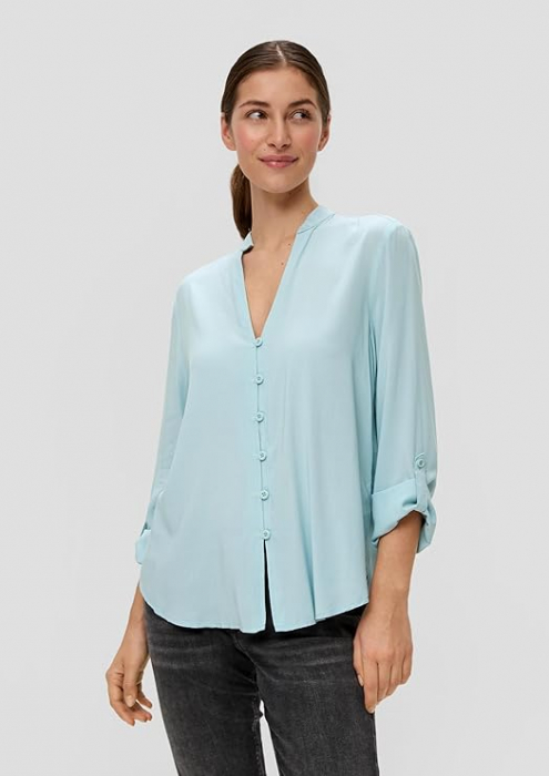 Camasa cu maneca lunga pentru femei QS, albastru, marime 36 [4]