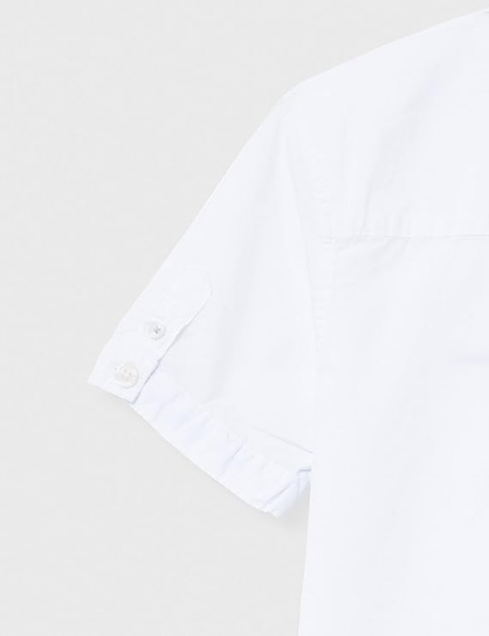 Camasa cu maneca scurta pentru baieti Pepe Jeans Misterton, alb, 14 ani, S, 164 [5]