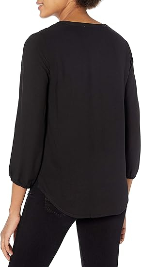 Cămașă pentru femei Amazon Essentials cu mâneci 3/4 cu nasturi, Marimea S [3]