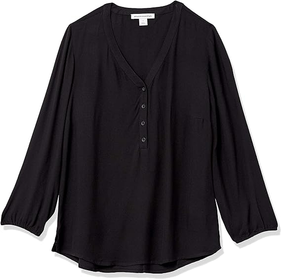 Cămașă pentru femei Amazon Essentials cu mâneci 3/4 cu nasturi, Marimea S [6]