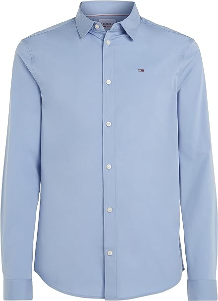 Cămașă Tommy Hilfiger pentru bărbați cu mânecă lungă, albastra, Marimea XL [7]