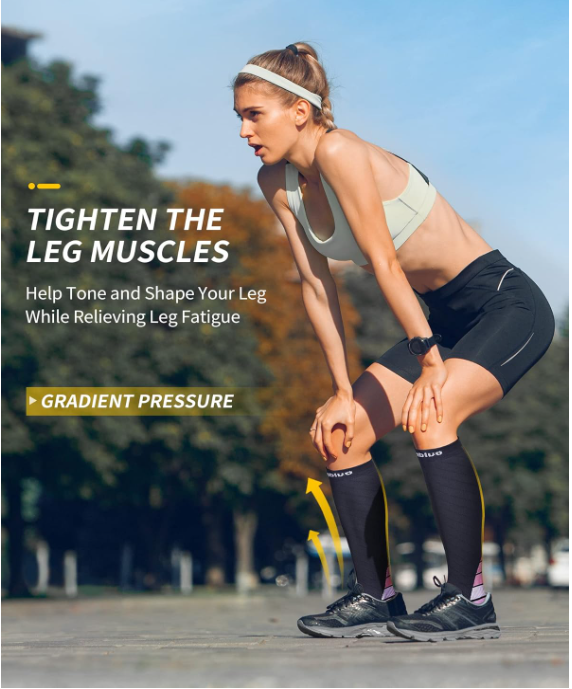 CAMBIVO 2 perechi de ciorapi compresivi unisex, XXL, 41-47 [3]