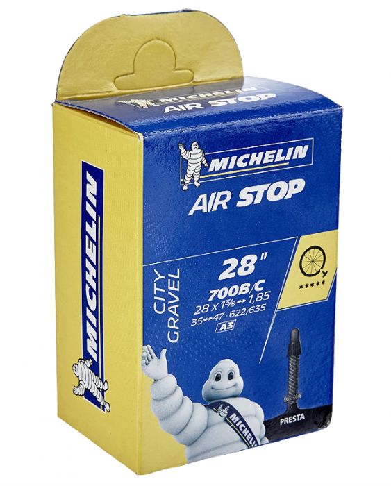Camera de aer pentru anvelope bicicleta Michelin A3 Airstop, 35/47 x 622/635, 40 mm [6]