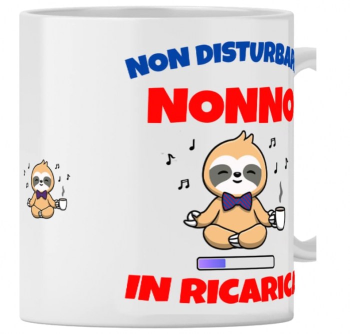 Cană cadou pentru ziua de naștere a bunicului, text in Italiana, ceramica, 350 ml [5]