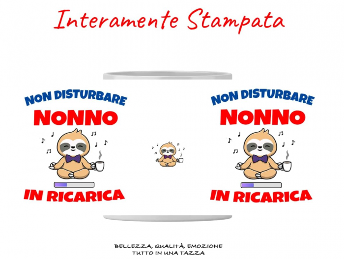 Cană cadou pentru ziua de naștere a bunicului, text in Italiana, ceramica, 350 ml [7]