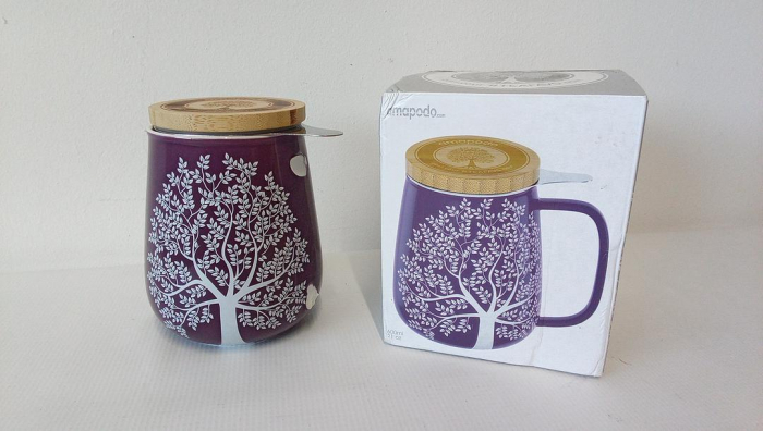 Cana de ceai din portelan cu infuzor 600 ml [2]