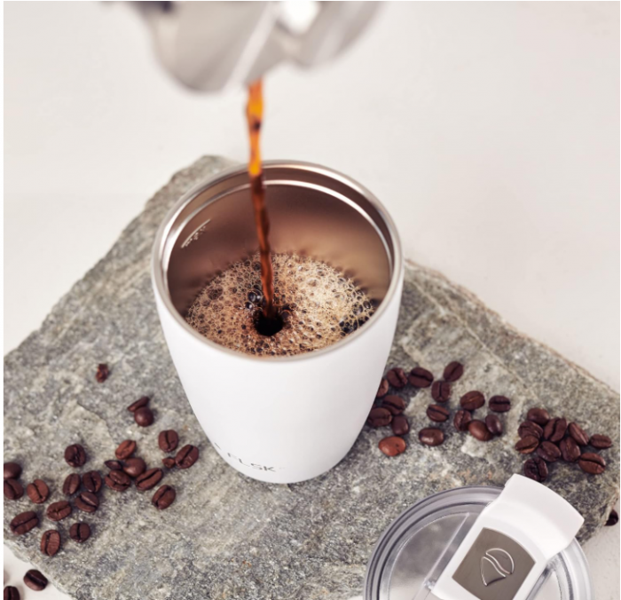 Cana termica FLSK 350 ml din oțel inoxidabil, pentru calatorii, gri [6]