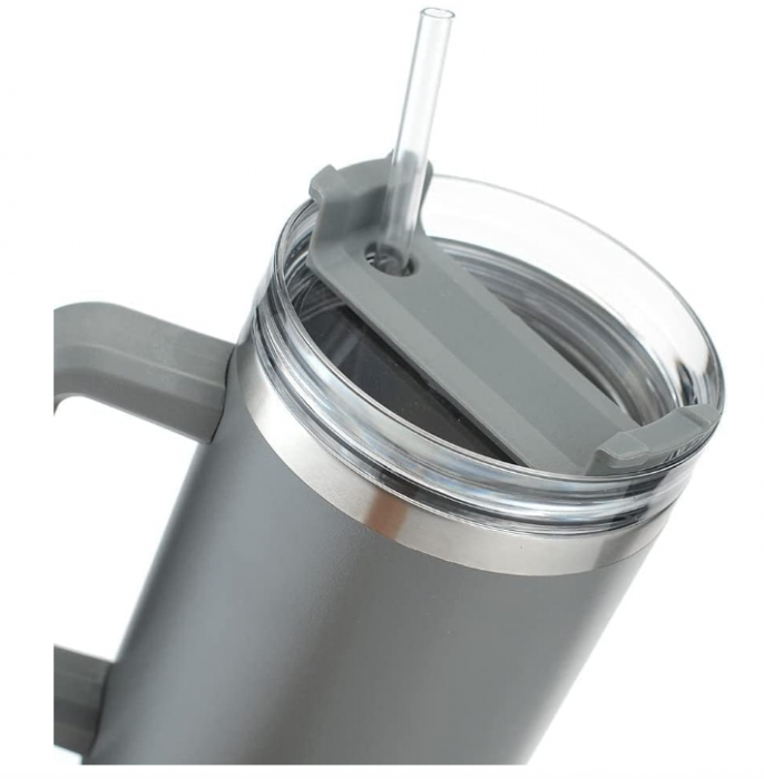 Cana termică RZXBB din oțel inoxidabil cu pai, 1200 ml [3]