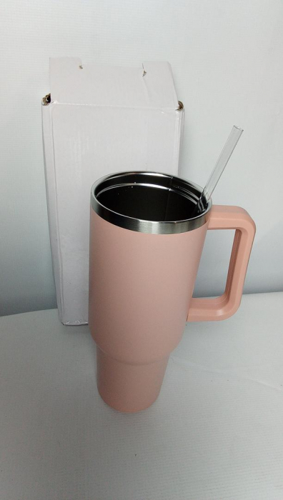 Cana termică RZXBB din oțel inoxidabil cu pai, 1200 ml [2]