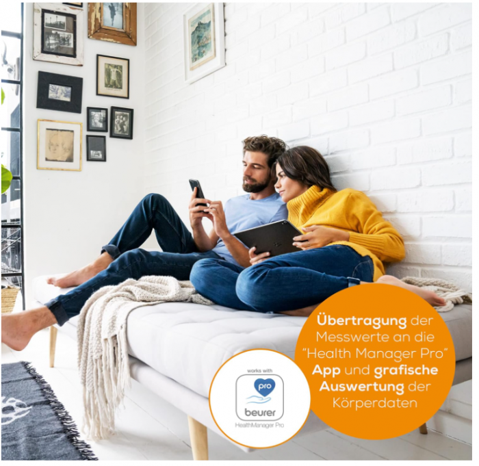 Cantar corporal de diagnostic Beurer BF 880 cu Wi-Fi si Bluetooth, Capacitate 180 kg [3]