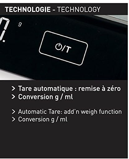 Cantar de bucatarie profesional TERRAILLON, 10 kg, Otel inoxidabil [5]