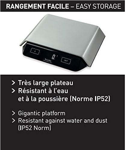 Cantar de bucatarie profesional TERRAILLON, 10 kg, Otel inoxidabil [7]