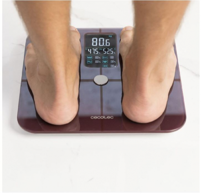 Cantar Digital de Baie Cecotec Surface Precision 10400 Smart Healthy Vision, visiniu [6]
