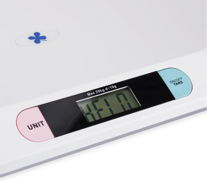 Cantar digital pentru copii/animale Relaxdays, până la 20 kg, Alb [9]