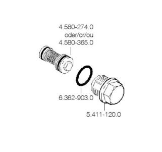 Surub KÄRCHER 5.411-120.0, hexagon, filetat, pentru aparat de spalat cu presiune K720 si HD640 [4]