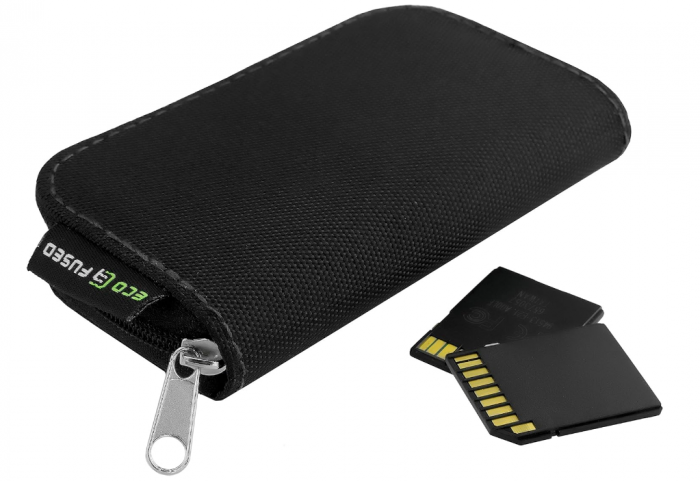 Carcasă pentru carduri de memorie Eco-Fused, 22 bucati, negru [3]