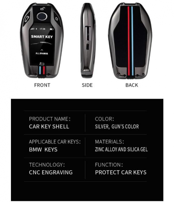 Carcasa protectie cheie BMW 5 7 Series G11 G12 G30 G31 G32 i8 I12 I15 G01 G02 G05 G07 X7 [10]