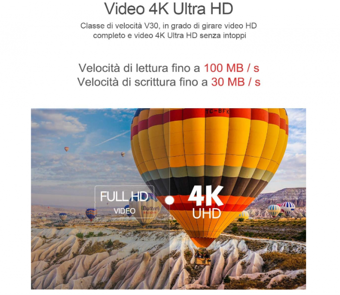 Card de memorie Micro SD Netac 128Gb, A1, U3, C10, V30, 4K, 667X, UHS-I Viteză de până la 100/30 MB/s (R/W) [2]