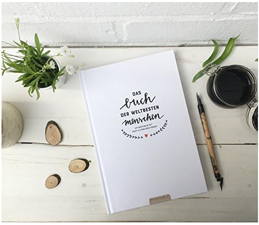 Carte de oaspeți de nuntă amuzantă, cu întrebări de completat, limba germană, 17 x 24.5 cm [8]