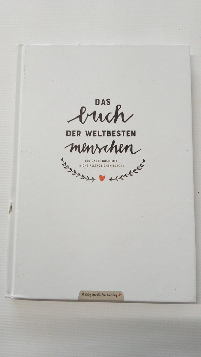 Carte de oaspeți de nuntă amuzantă, cu întrebări de completat, limba germană, 17 x 24.5 cm [3]