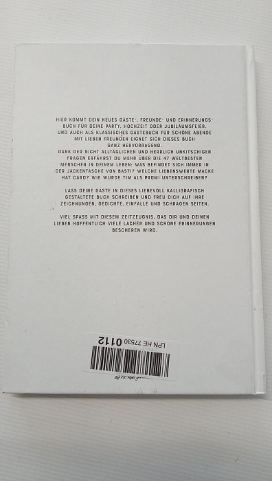 Carte de oaspeți de nuntă amuzantă, cu întrebări de completat, limba germană, 17 x 24.5 cm [4]