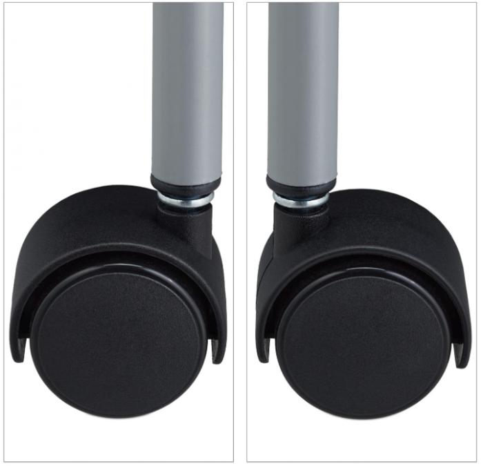 Cărucior de servire Relaxdays, 2 rafturi, roți rotative, 84 x 45 x 60 cm [6]