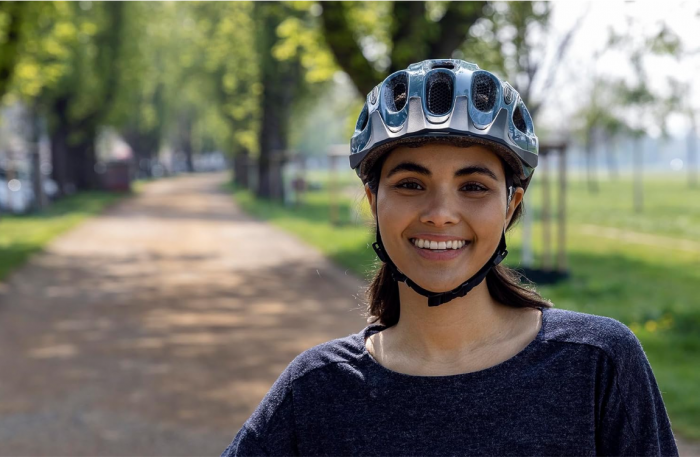 Casca de bicicleta ABUS 66742 cu bec LED, argintiu (metalic), marimea S(48-54 cm) [8]