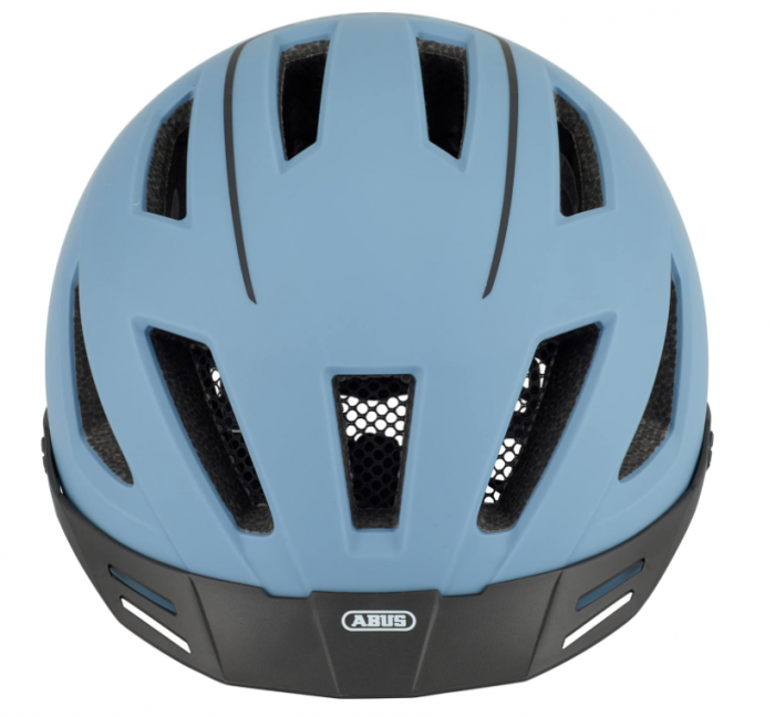 Casca de bicicleta ABUS Glacier Blue Unisex, Albastru, cu lumina LED, marimea 52-57 cm [6]
