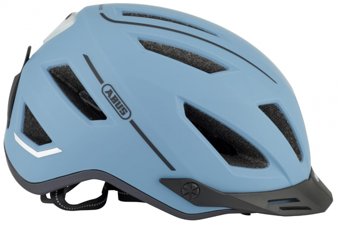 Casca de bicicleta ABUS Glacier Blue Unisex, Albastru, cu lumina LED, marimea 52-57 cm [8]