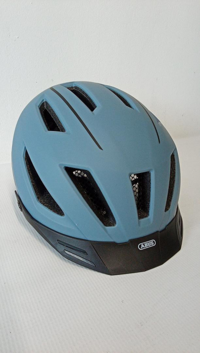 Casca de bicicleta ABUS Glacier Blue Unisex, Albastru, cu lumina LED, marimea 52-57 cm [2]