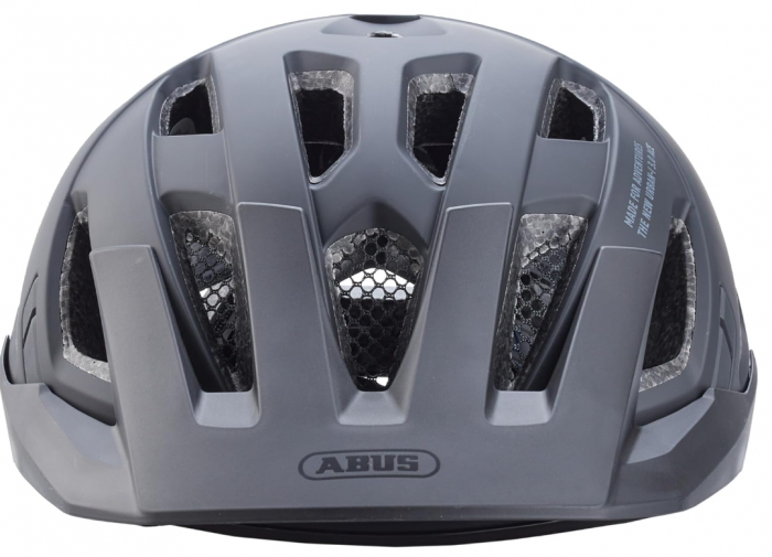 Cască de bicicletă ABUS Urban-I 3.0 ACE cu lumină LED spate, vizor extins și închidere magnetică, unisex, negru, mărimea M (52-58cm) [6]