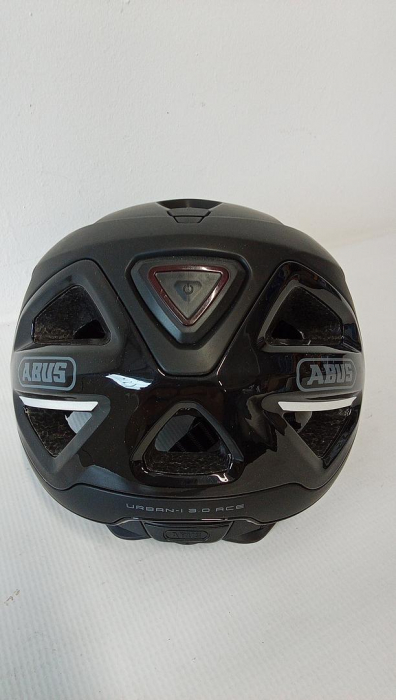 Cască de bicicletă ABUS Urban-I 3.0 ACE cu lumină LED spate, vizor extins și închidere magnetică, unisex, negru, mărimea M (52-58cm) [4]