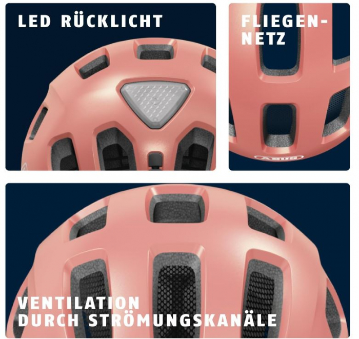 Casca de bicicleta ABUS Youn-I 2.0, cu lumina pentru copii, M 52-57 cm [7]