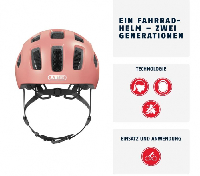 Casca de bicicleta ABUS Youn-I 2.0, cu lumina pentru copii, M 52-57 cm [5]