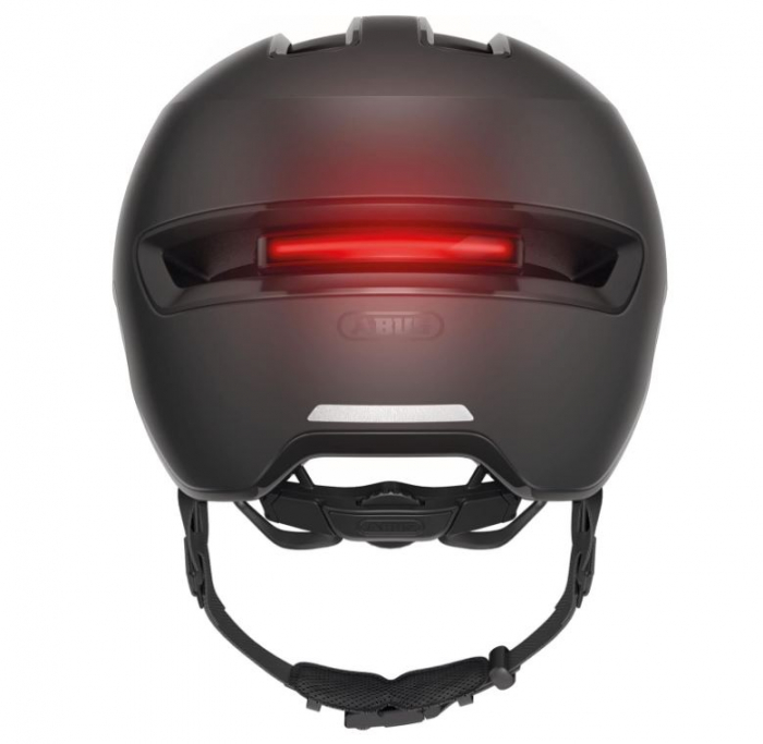 Cască de bicicletă cu vizieră ABUS City HUD-Y ACE, unisex, negru, M 54-58 cm [6]