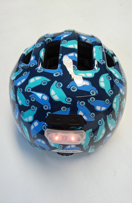 Casca de bicicleta pentru copii ABUS Smiley 3.0 LED, unisex, albastru, M 50-55 cm [3]