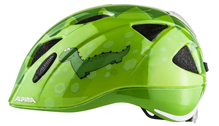 Casca de bicicleta pentru copii ALPINA Ximo Flash, verde, 49-54 cm [5]