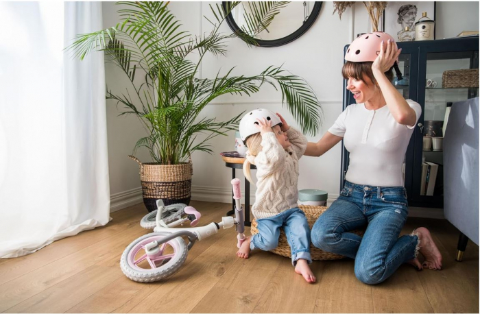 Casca de bicicleta pentru copii Momi Mimi, alb, S 47-57 cm [8]