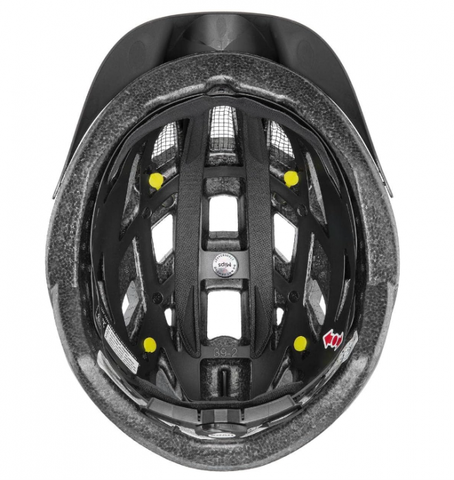 Cască de ciclism unisex pentru adulți Uvex City i-vo MIPS, negru mat, lumina LED, marimea 56-60 cm [8]